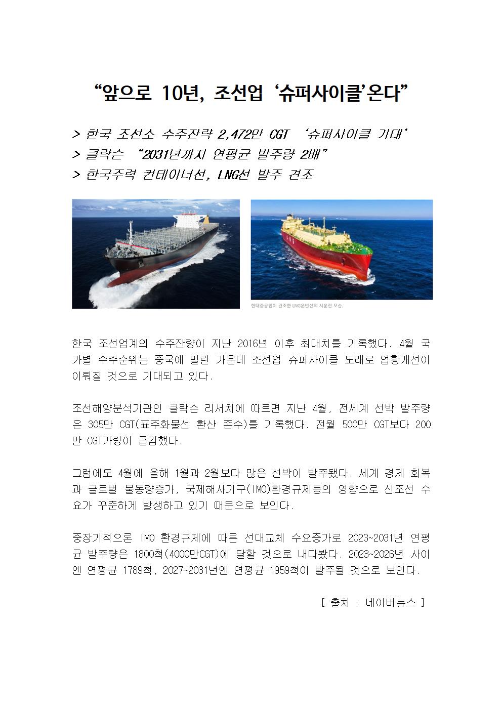 "앞으로 10년, 조선업 
